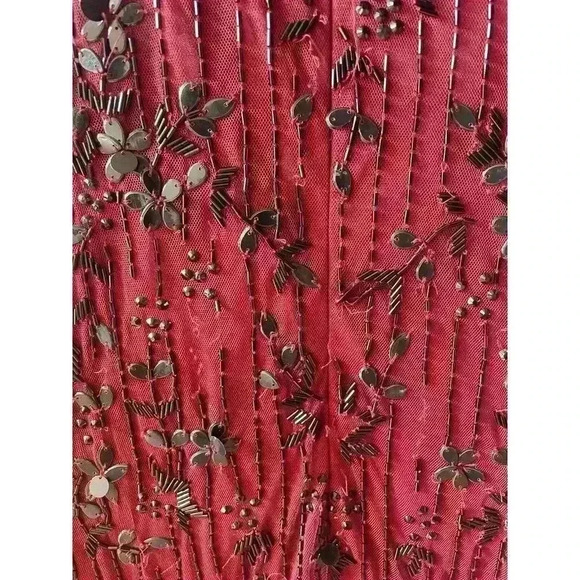 Mac Duggal 5940 Burgundy Red Black Evening Gown Dress Plus 20W - Picture 13 of 13